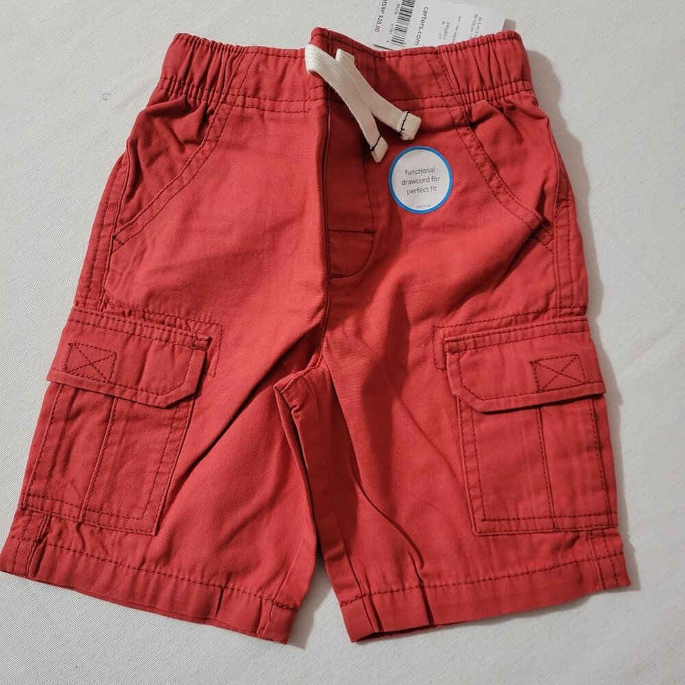 Carter's NWT 4T shorts elastic back waist with drawcord for perfect fit.